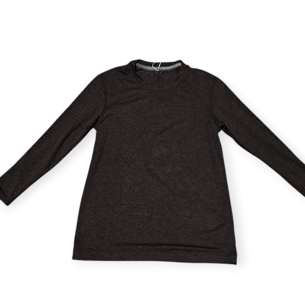 Lululemon Crew Neck Long Sleeved Heathered Pullover Shirt